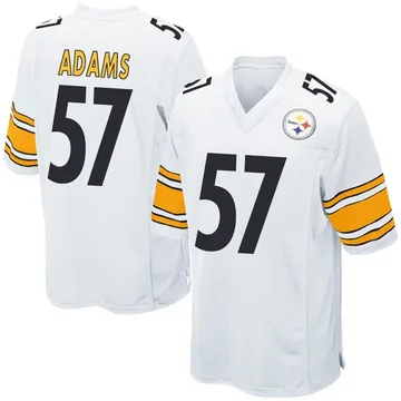 Youth Montravius Adams Pittsburgh Steelers Game White Jersey