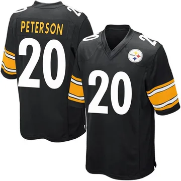 Youth Patrick Peterson Pittsburgh Steelers Game Black Team Color Jersey