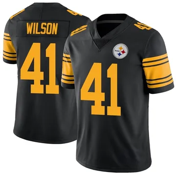 Youth Payton Wilson Pittsburgh Steelers Limited Black Color Rush Jersey