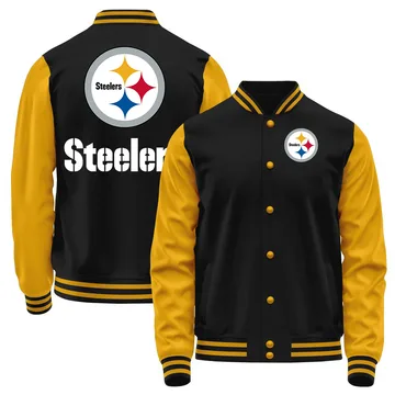 Youth Pittsburgh Steelers Black/Yellow Full-Snap Jacket