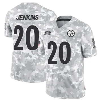 Youth Rayshawn Jenkins Pittsburgh Steelers Limited Arctic Camo 2024 Salute to Service Jersey