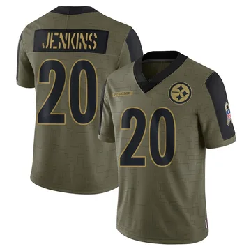 Youth Rayshawn Jenkins Pittsburgh Steelers Limited Olive 2021 Salute To Service Jersey