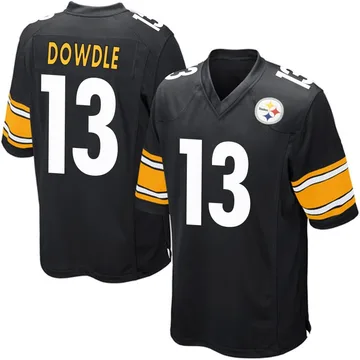 Youth Rico Dowdle Pittsburgh Steelers Game Black Team Color Jersey
