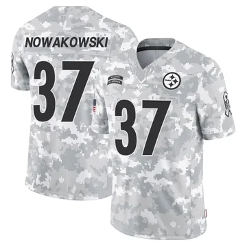 Youth Riley Nowakowski Pittsburgh Steelers Limited Arctic Camo 2024 Salute to Service Jersey