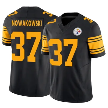 Youth Riley Nowakowski Pittsburgh Steelers Limited Black 2nd Alternate Vapor F.U.S.E. Jersey