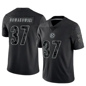 Youth Riley Nowakowski Pittsburgh Steelers Limited Black Reflective Jersey
