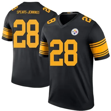Youth Robert Spears-Jennings Pittsburgh Steelers Legend Black Color Rush Jersey