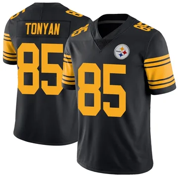 Youth Robert Tonyan Pittsburgh Steelers Limited Black Color Rush Jersey