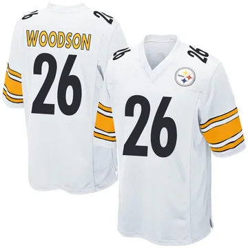 Youth Rod Woodson Pittsburgh Steelers Game White Jersey