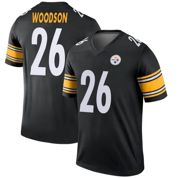 Youth Rod Woodson Pittsburgh Steelers Legend Black Jersey