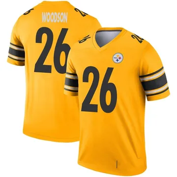 Youth Rod Woodson Pittsburgh Steelers Legend Gold Inverted Jersey