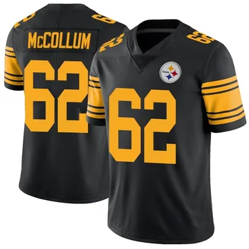 Youth Ryan McCollum Pittsburgh Steelers Limited Black Color Rush Jersey