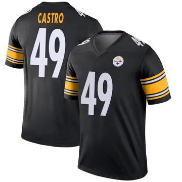 Youth Sebastian Castro Pittsburgh Steelers Legend Black Jersey