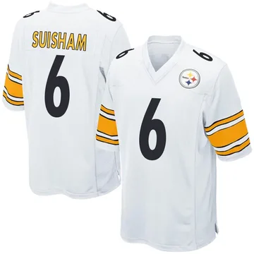 Youth Shaun Suisham Pittsburgh Steelers Game White Jersey