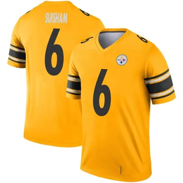 Youth Shaun Suisham Pittsburgh Steelers Legend Gold Inverted Jersey