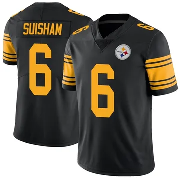 Youth Shaun Suisham Pittsburgh Steelers Limited Black Color Rush Jersey