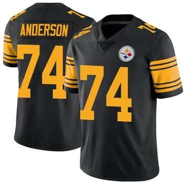 Youth Spencer Anderson Pittsburgh Steelers Limited Black Color Rush Jersey