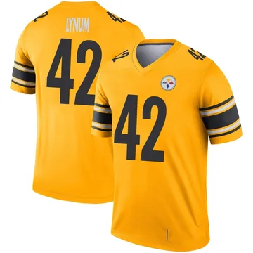 Youth Tamon Lynum Pittsburgh Steelers Legend Gold Inverted Jersey