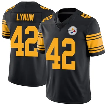 Youth Tamon Lynum Pittsburgh Steelers Limited Black Color Rush Jersey