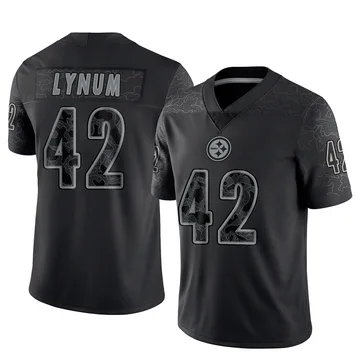 Youth Tamon Lynum Pittsburgh Steelers Limited Black Reflective Jersey