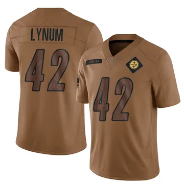 Youth Tamon Lynum Pittsburgh Steelers Limited Brown 2023 Salute To Service Jersey