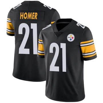 Youth Travis Homer Pittsburgh Steelers Limited Black Team Color Vapor Untouchable Jersey
