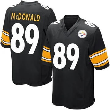 Youth Vance McDonald Pittsburgh Steelers Game Black Team Color Jersey