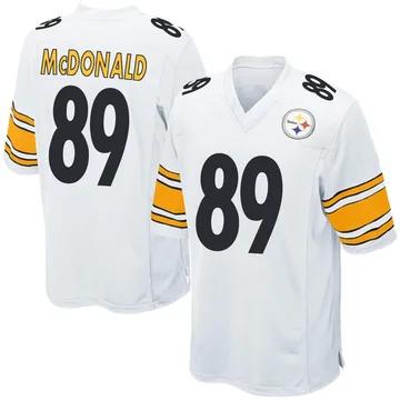 Youth Vance McDonald Pittsburgh Steelers Game White Jersey