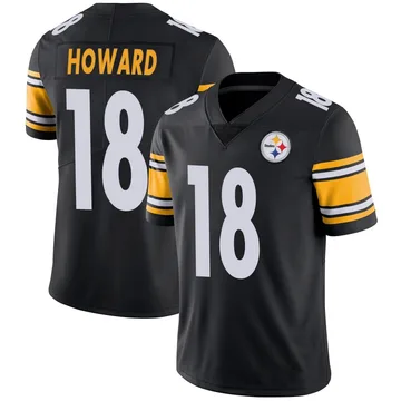 Youth Will Howard Pittsburgh Steelers Limited Black Team Color Vapor Untouchable Jersey