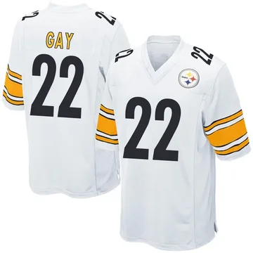Youth William Gay Pittsburgh Steelers Game White Jersey
