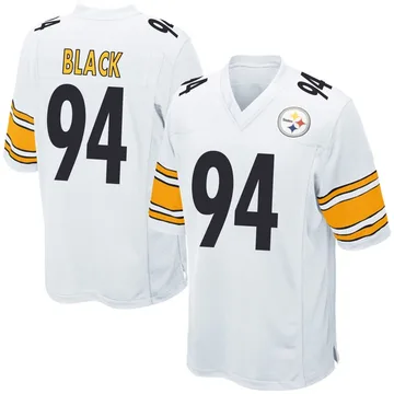 Youth Yahya Black Pittsburgh Steelers Game White Jersey